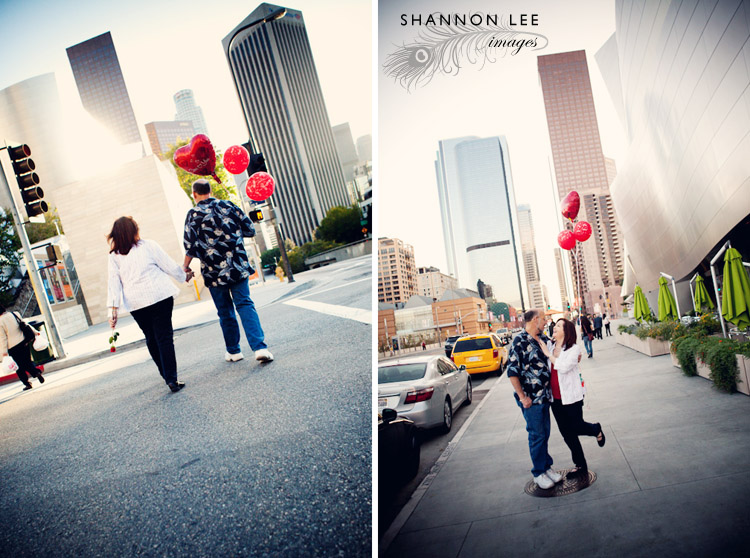 downtown los angeles engagement