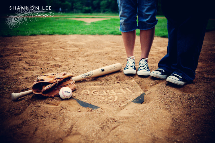 baseball engagement session baseball engagement session