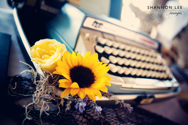 wedding typewriter