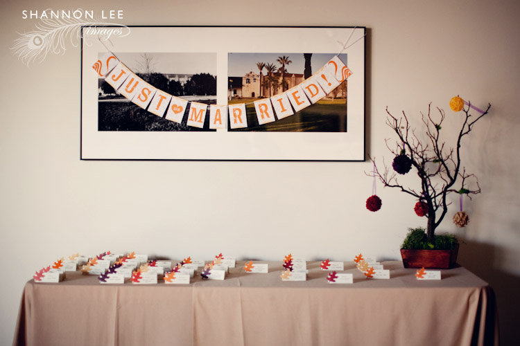 autumn wedding details