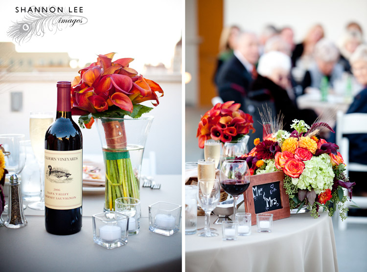 fall wedding details