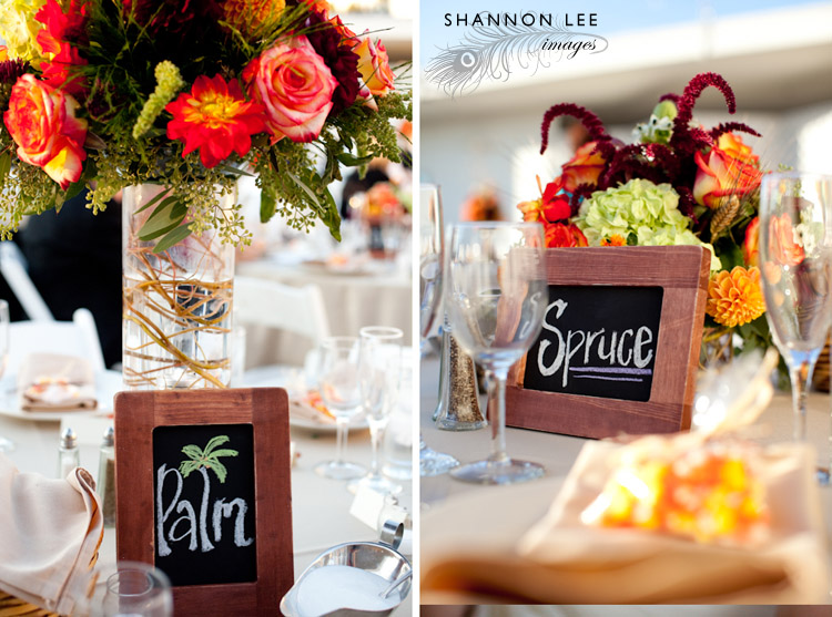 fall wedding details