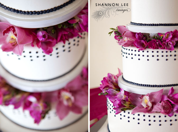 pink wedding cake