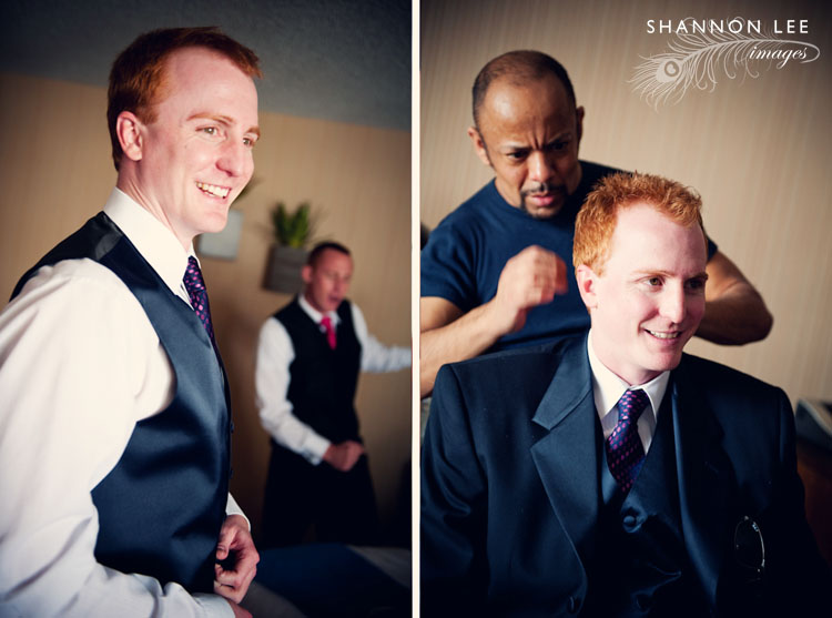 groom getting ready