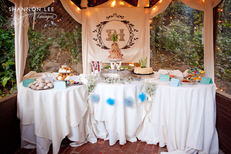 dessert table