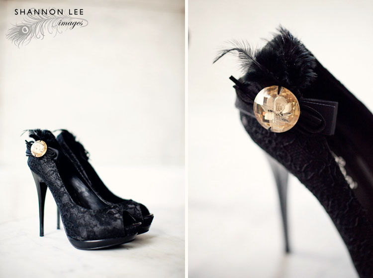 black wedding shoes