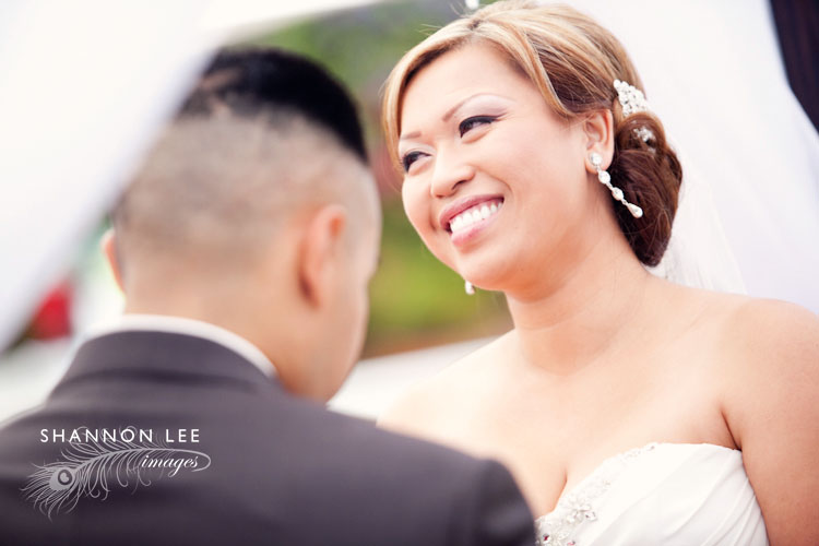 laughing bride