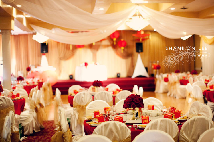 red and gold wedding