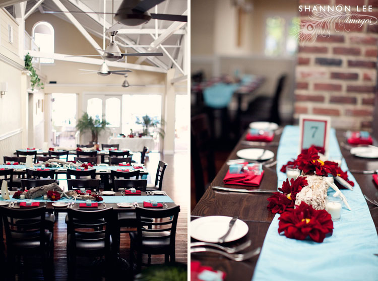 red blue wedding