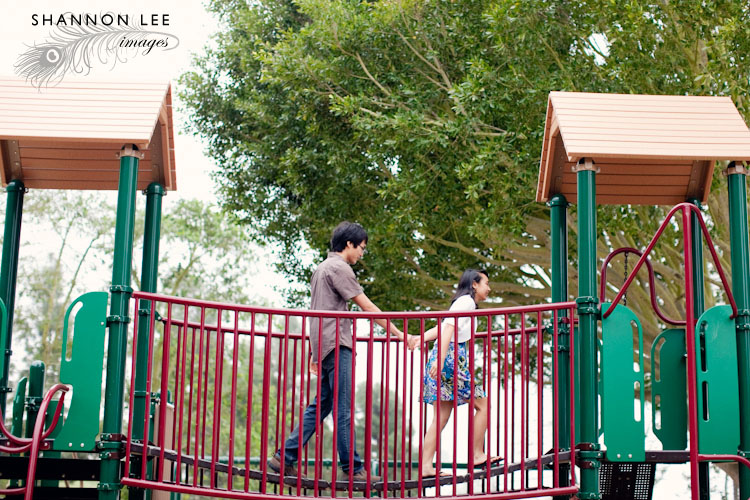 playground engagement session