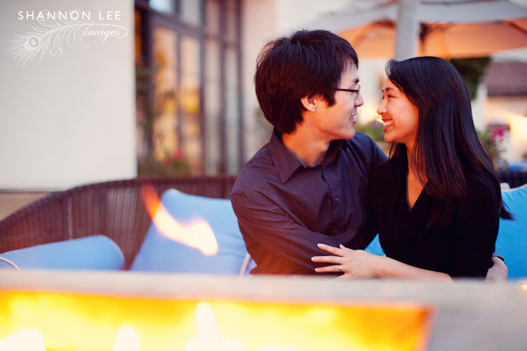 night engagement session