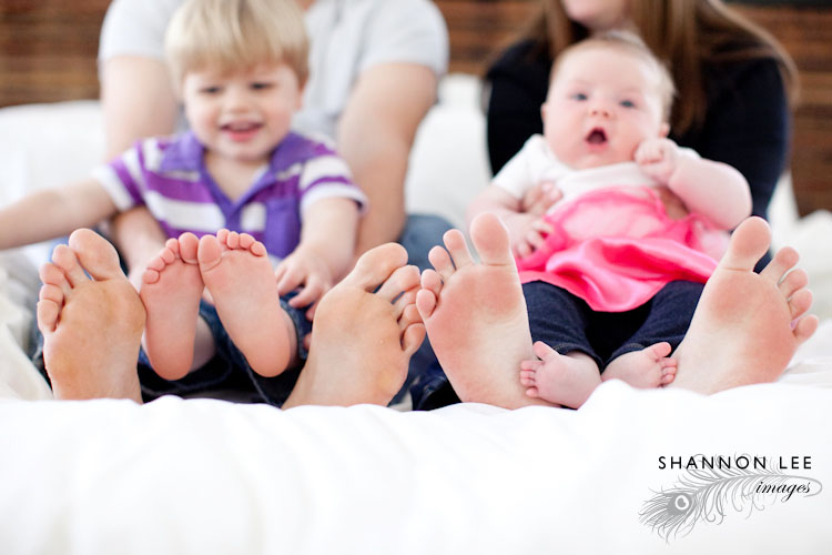 family feet photo