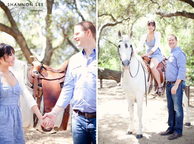 horse engagement session
