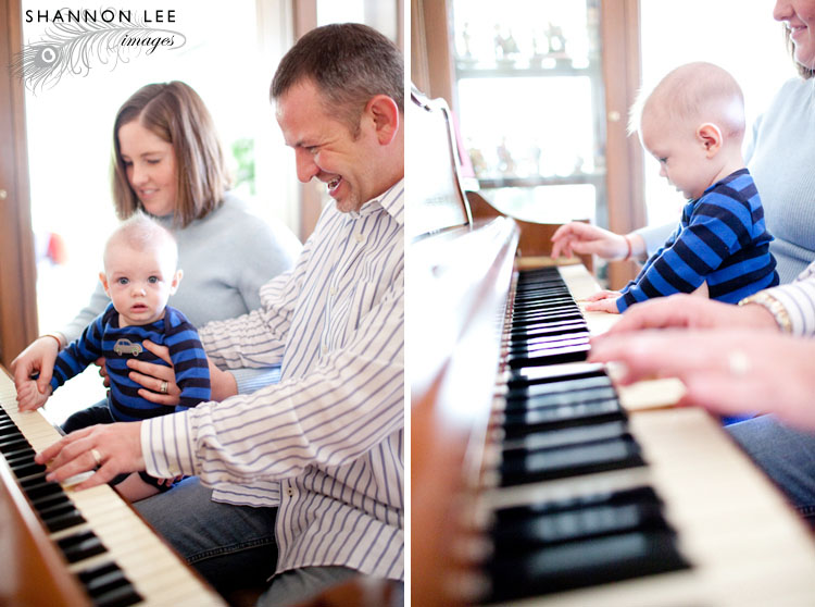 piano family photography