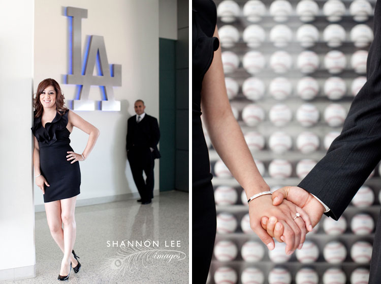 dodger stadium engagement session