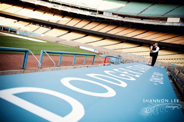 dodger stadium engagement photographer