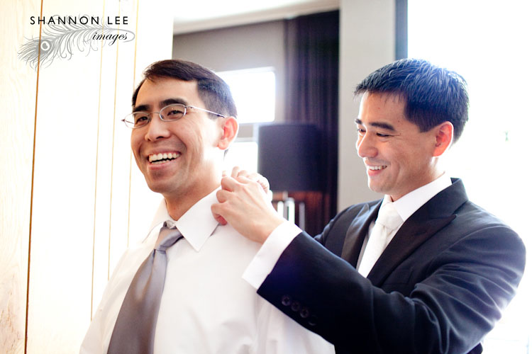groomsmen getting ready