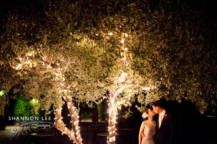 nighttime wedding photography