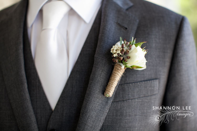 rustic boutonniere