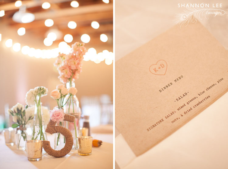 burlap wedding details