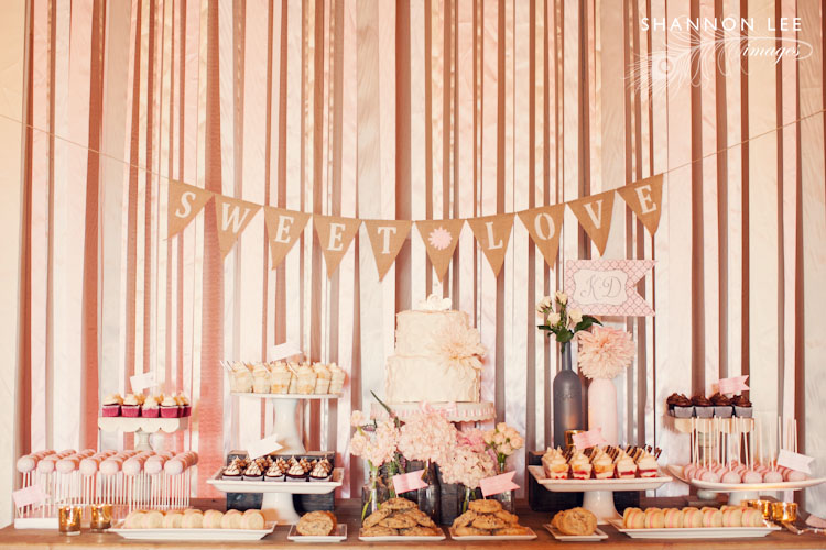 pink and grey dessert bar
