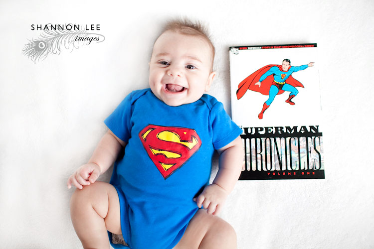 comic book baby photography