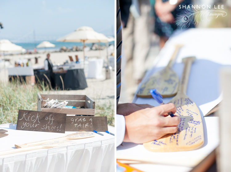 boat oar wedding guestbook