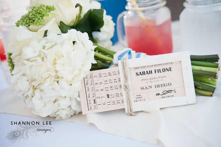 nautical themed wedding reception