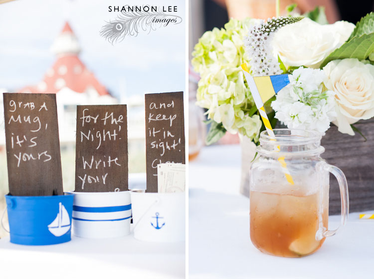 nautical themed wedding details