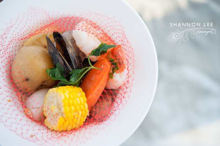 clam bake wedding dinner