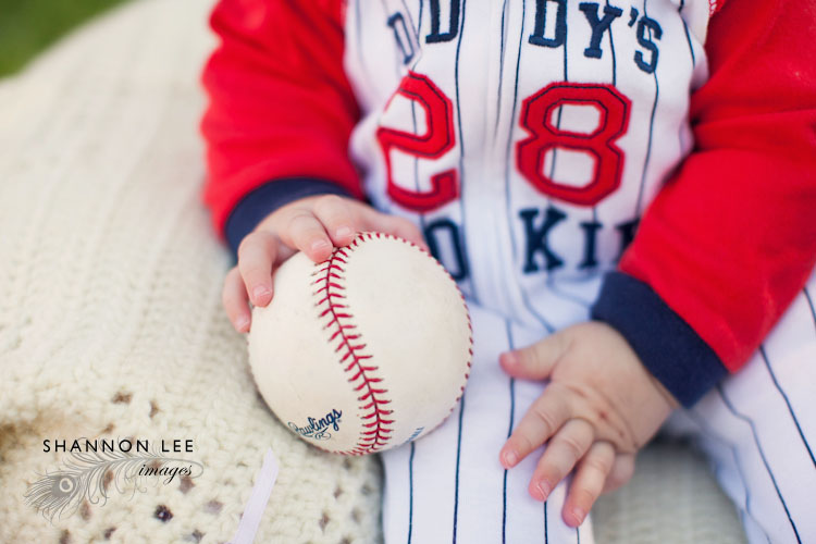 baseball themed photo session