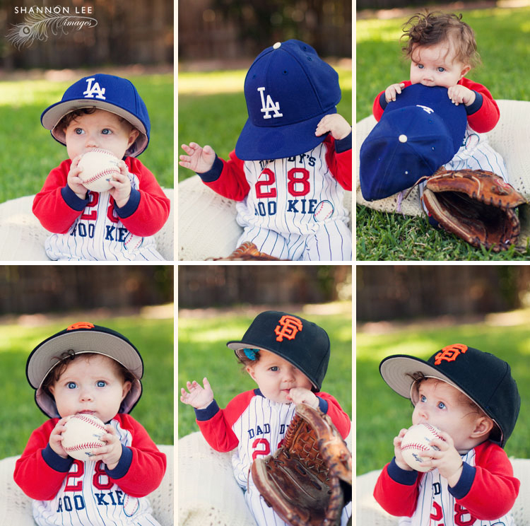 dodgers v giants baseball themed photography session