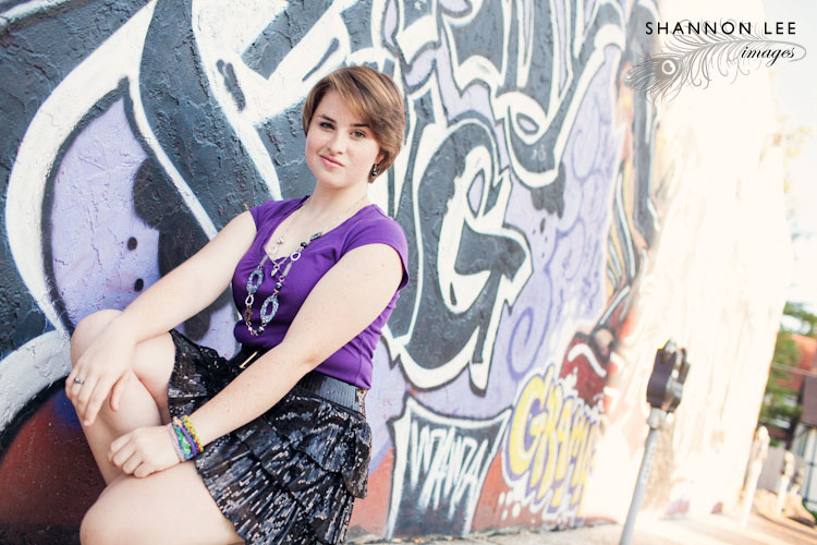 graffiti wall senior session