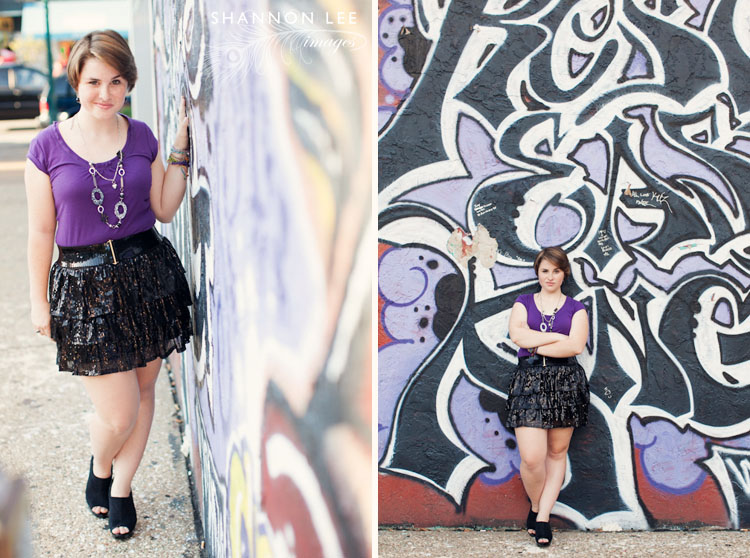 graffiti wall senior session