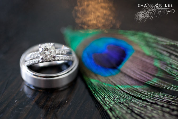 peacock wedding rings