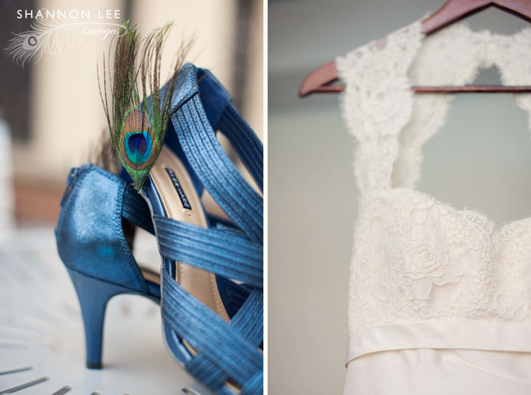 peacock wedding shoes
