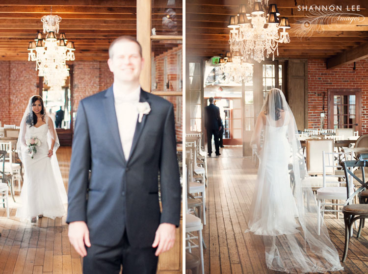 unique wedding first look