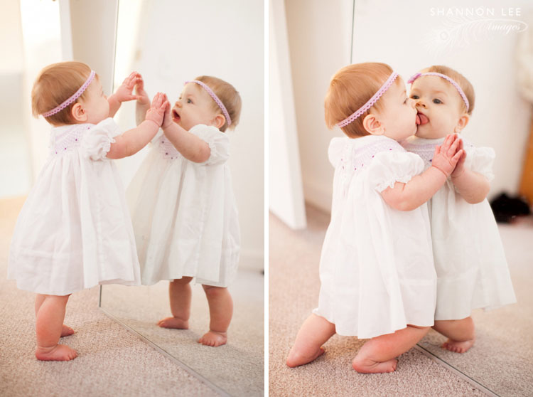 mirror baby photography
