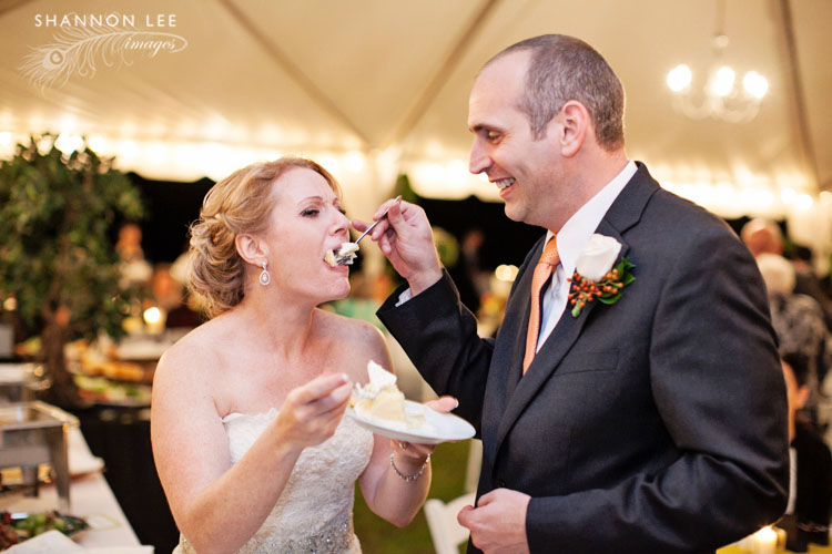 wedding cake cutting