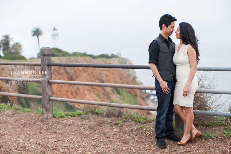 engagement photographer palos verdes lighthouse