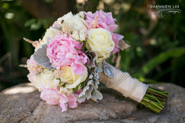 pink peony wedding bouquet