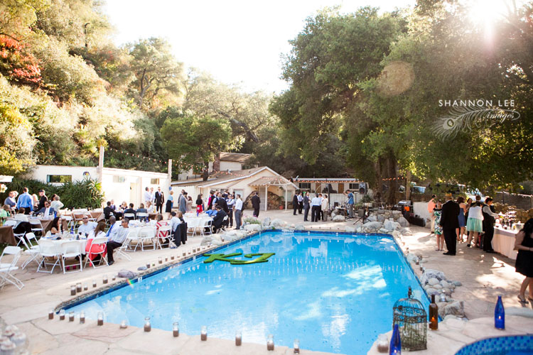 malibu phoenix retreat wedding reception