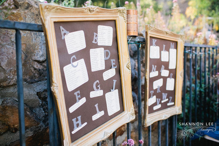 wedding seating chart