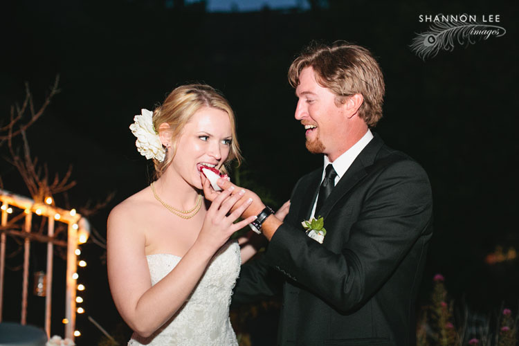 wedding cake cutting