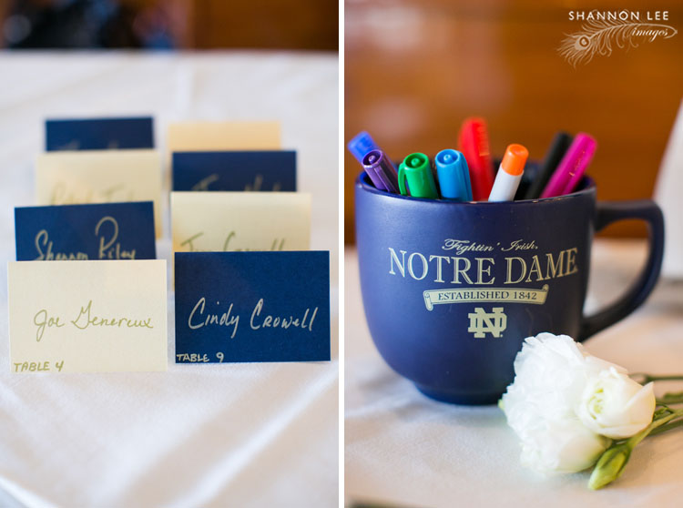 notre dame wedding details