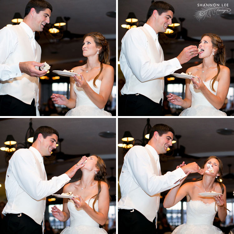 wedding cake cutting