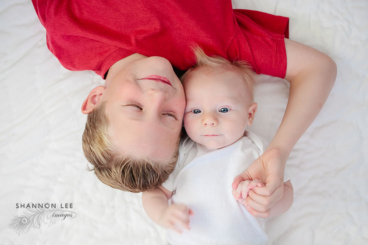 baby and brother photography