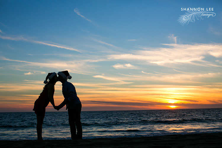 christmas beach photography santa monica