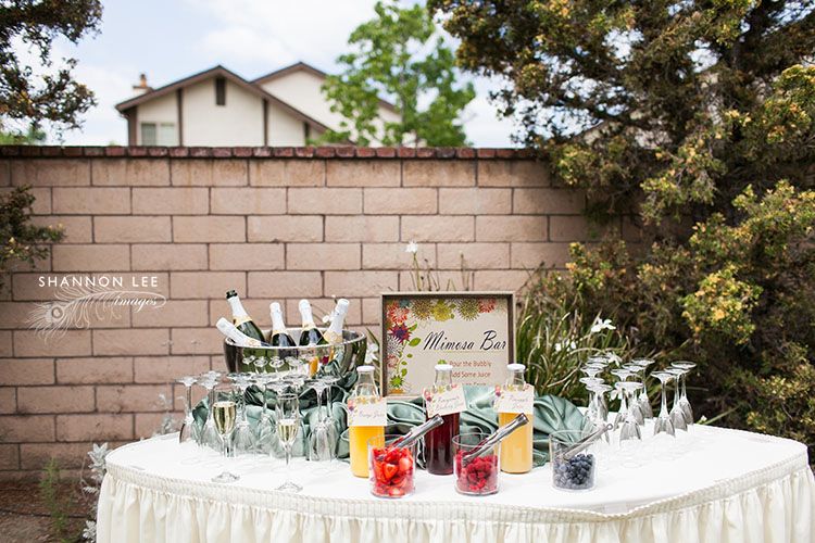 mimosa bar wedding