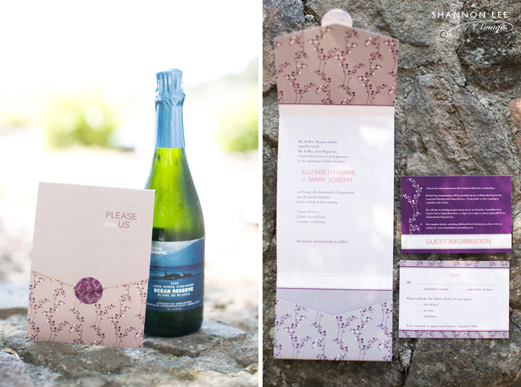 winery wedding invitation